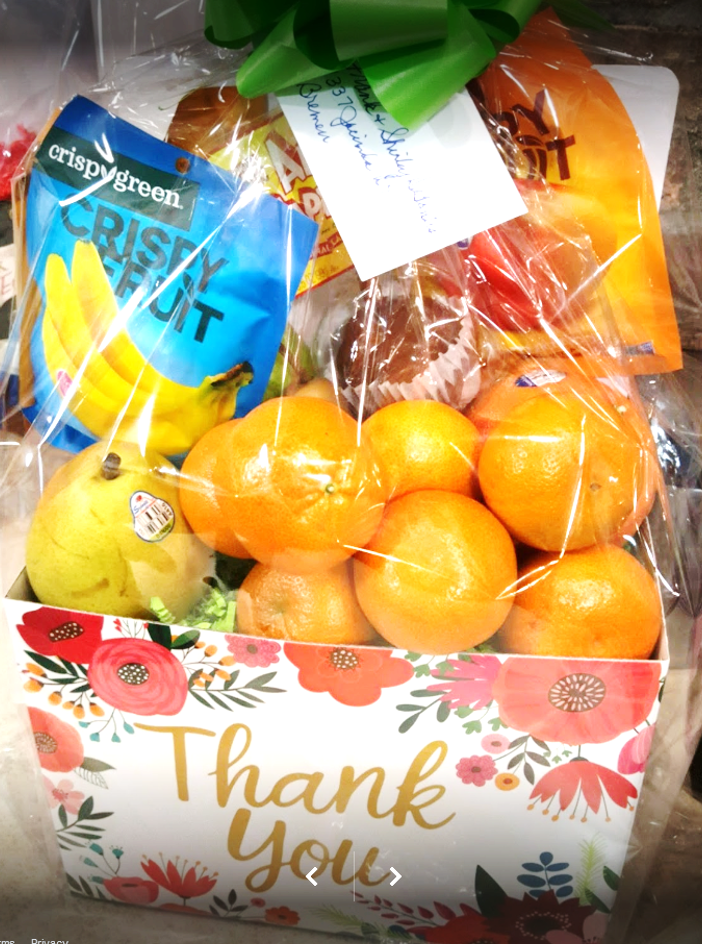 Jayden's Famous Fruit Basket Box - Cardboard Gift Baskets with fruit