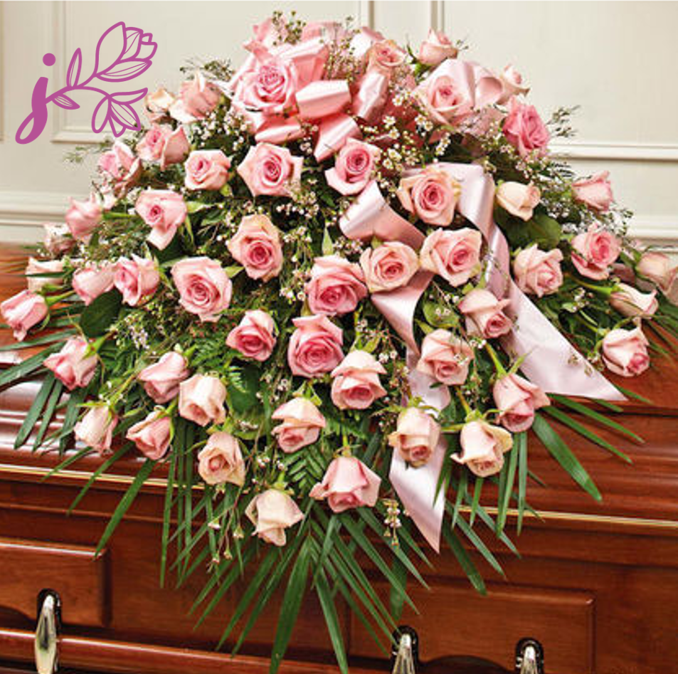 Pink-Tastic Roses Funeral Spray