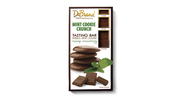 DeBrand Mint Cookie Crunch Tasting Bars