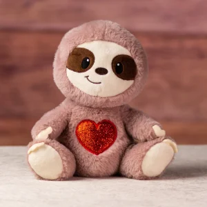 9" Smiley Valentine Sloth