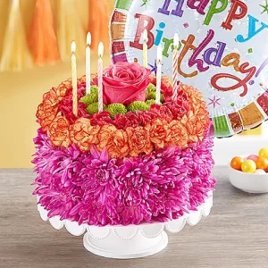 Make A Wish Floral Cake Bouquet
