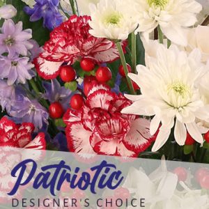 Patriotic Designer's Choice Floral Arrangement