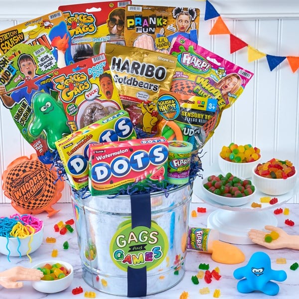 Jaylas Gifts and Jayden Famous Toys and Candy Basket