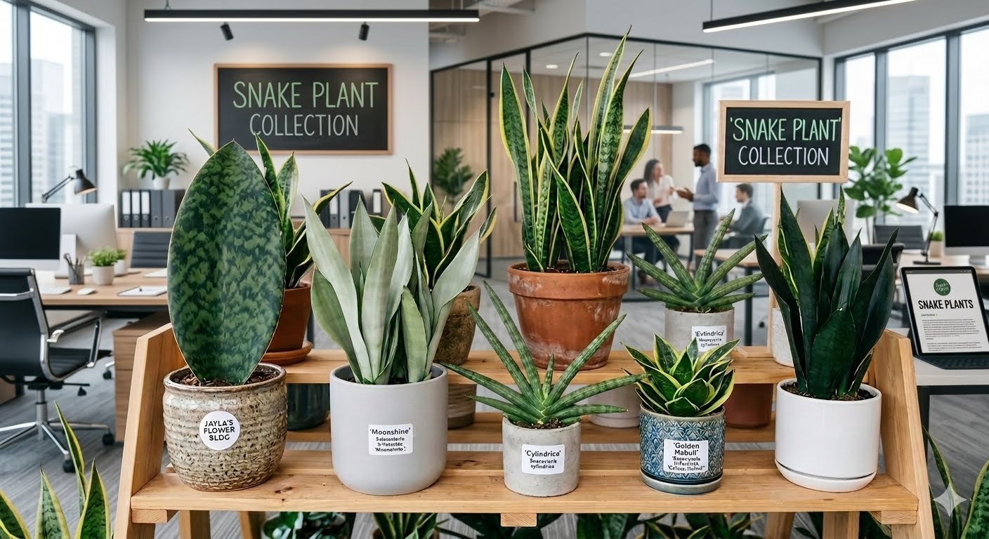 Sanvervia snake plant office plants easy to care for plants at Jaylas Flowers